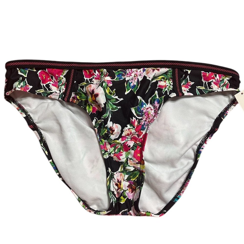 Kenneth Cole Floral Print XL Bikini Swim Bottom NWT